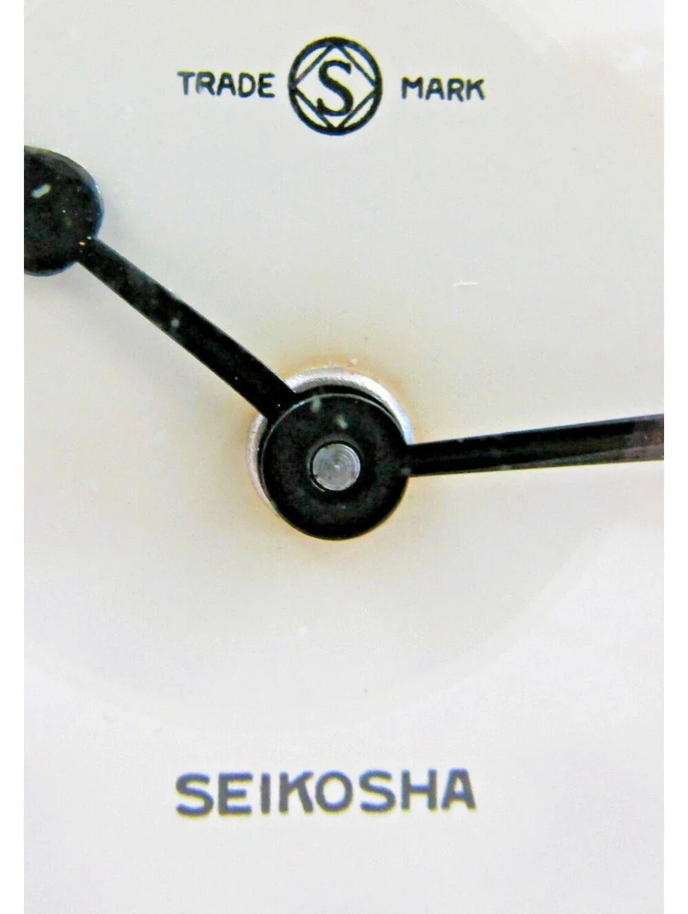 Seikosha Art Deco 1930s Onyx and Gray Marble Table Clock